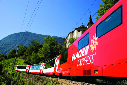 Exceller Express Train Luxury Swiss Glacier Express Excellence Class rail touring holiday